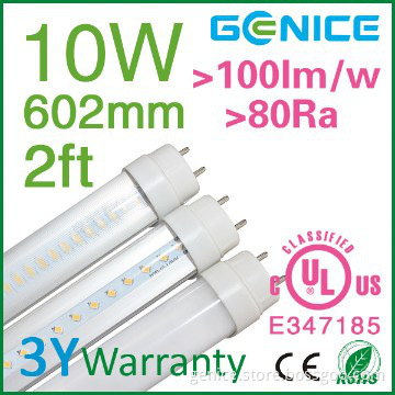 China OEM manufacturer 600mm 1000lm daylight LED tube lamp